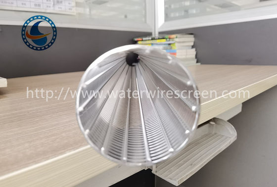 Ss304 Pure Round Winding 2mm Slot Wedge Wire Screen Tube Solid Liquid Separation
