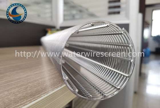 Ss304 Pure Round Winding 2mm Slot Wedge Wire Screen Tube Solid Liquid Separation