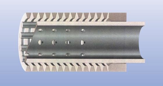 Pipe Based Wrapped Sand 132mm Dia V Wire Screen Tube Stainless Steel Grade 316l