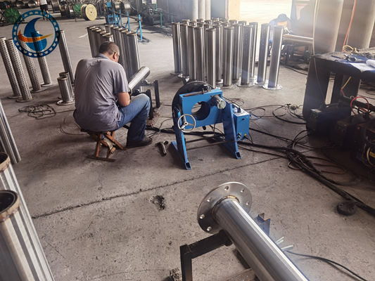 Pipe Based Wrapped Sand 132mm Dia V Wire Screen Tube Stainless Steel Grade 316l