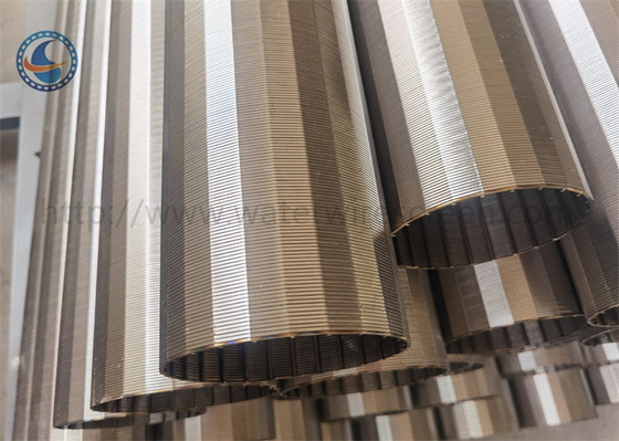 หน้าจอกรอง 201 Ss Johnson, V Wrap Wedge Wire Screen Tube