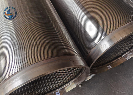 หน้าจอลวดสแตนเลส 316l Johnson Type Wraps Slot Filter Pipe