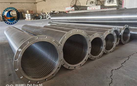 SS304 Wedge Wire Screen Profile Wire Screen OD 325mm สำหรับหลุมแนวตั้ง