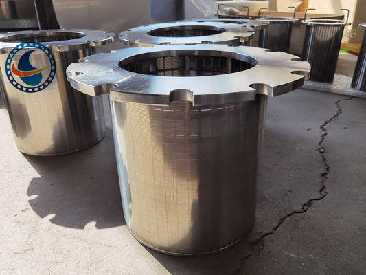 ทนทานการกัดกร่อน 500 มม ความยาว Duplex Steel 2205 Wedge Wire Screen Strainer Pipes สําหรับอุตสาหกรรมน้ํามันและก๊าซ