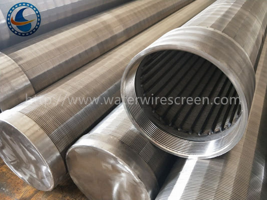 AISI 304 Profile Wire Downhole Slotted Tube สำหรับหลุมใต้พิภพ