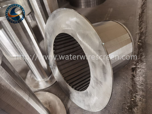 สแตนเลส 304 เรซิ่น Trapper Wedge Wire Screen Pipe พร้อมช่องว่าง 150um