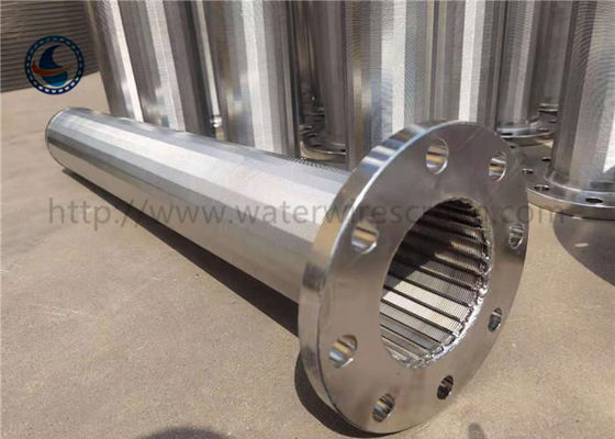 ไม่มีการอุดตัน ความดันลดลง ลิ่ม ลวด หน้าจอ ท่อ 0.02 มม. Slot