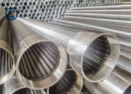 Johnson V 0.1mm Slot Wire Wrapped Screen Tube สำหรับ Water Well Sand Control