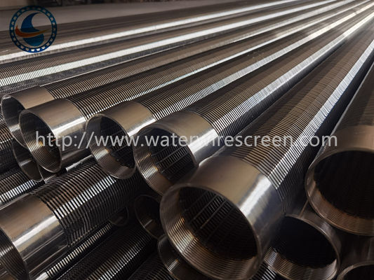 เหล็กกล้าไร้สนิมเกรด 304 V รูป 219mm Wedge Wire Screen Pipe All Welded