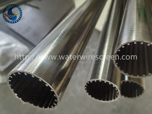 เหล็กกล้าไร้สนิมรอยเต็ม 316l Odm Wedge Wire Screen Pipe