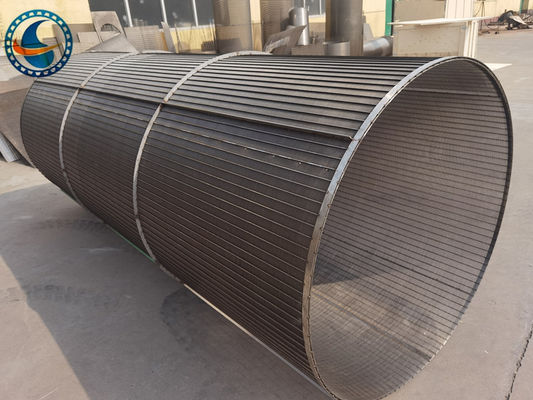 304 Ss Slotted Wedge Wire Screen Pipe สำหรับการประมวลผลรวมแร่