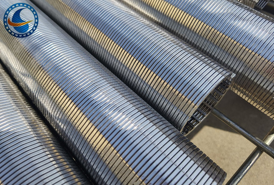 60um Slot Od 75mm Wedge Wire Screen Pipe วงกลมบริสุทธิ์