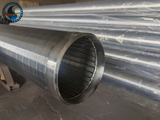 Free Flow Vee Wire Downhole Slotted Tube การก่อสร้างมาตรฐาน