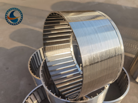 300um Slot Wedge Wire Screen Pipe สแตนเลส 304 รูปดรัม