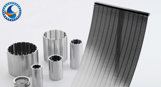เหล็กกล้าไร้สนิม Vee Dia 89mm Wedge Wire Screen Pipe