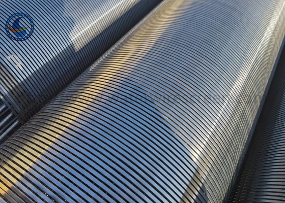 Vee Shaped Ss 304 ลวดห่อหุ้มหน้าจอ Water Well Sand Control Tube