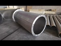 ท่อตะแกรงลวดวีแบบกลับด้านสำหรับโปรไฟล์ SS 304