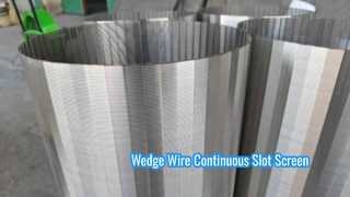 Slot 20 Wedge Wire หน้าจอสล็อตต่อเนื่อง